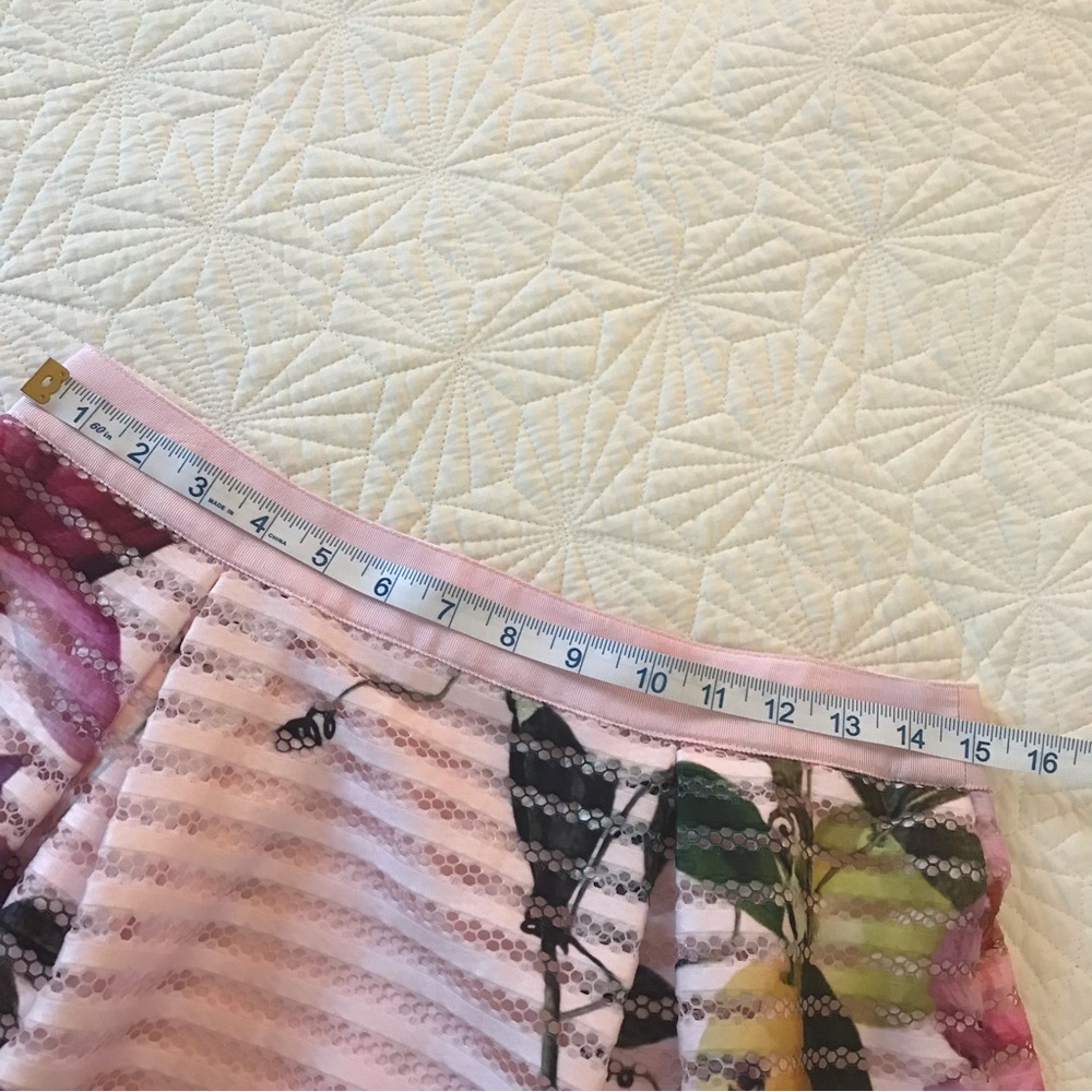 Ted Baker London Pink Floral A-Line Skirt - Picture 2 of 6